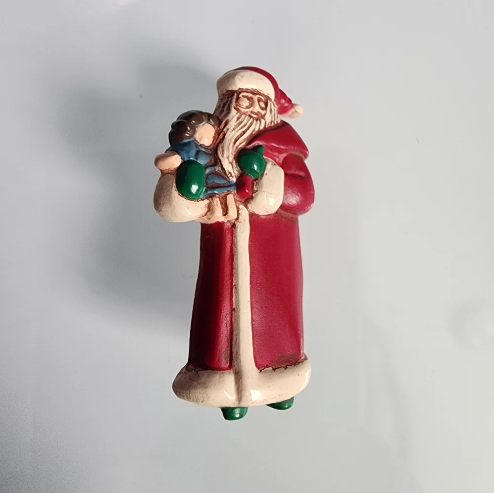 Vintage Hallmark Victorian Santa Lapel Pin